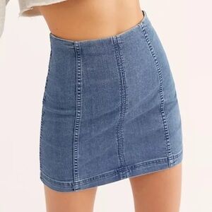 Free People Modern Femme Denim Mini Skirt
